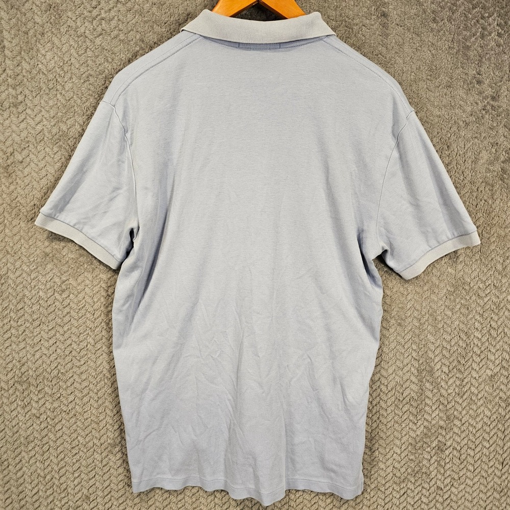 Polo Ralph Lauren Mens‎ Cotton Pique Polo Shirt Light Blue Size M Stretch - Picture 4 of 6